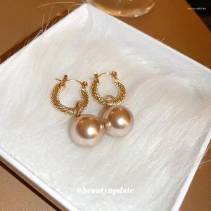 Oorringen Dromerige Gouden Parel Luxe Kwaliteit Frankrijk Koninklijk Design Boutique Vrouwen Oor Piercing Charm Sieraden Prijs