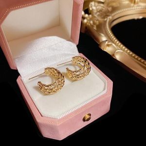 Hoop oorbellen Elegante meerlagige spiraal voor vrouwen hoogwaardige luxe koperen sieraden feestjes Dagelijkse ooraccessoires