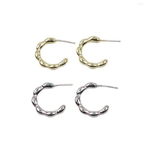 Pendientes de aro Eruifa, 10 Uds., 18mm, cadena de puntos a la moda, Conector de tuerca chapado en oro/plata, joyería de aleación de Zinc, collar DIY, pulsera