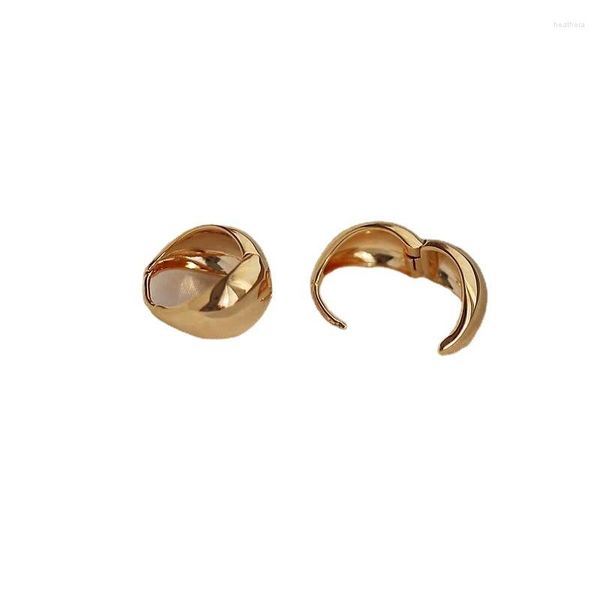 Boucles d'oreilles créoles en métal exquis pour femme, Simple, Cool, élégant, aiguille en argent S925