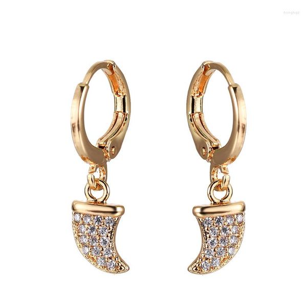 Boucles d'oreilles créoles mode Zircon cubique brillant et bonne qualité pour les femmes bijoux de filles exquis