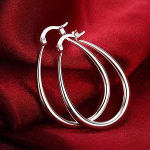 Hoepel oorbellen mode zilveren kleur oversized voor vrouwen grote metalen ronde cirkel eenvoudige oorring hoepels oor sieraden