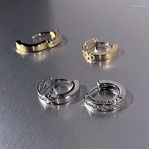 Hoepel oorbellen mode roestvrij staal knuffels klein voor vrouwen punk crystal zirconia kraakbeen oor buckle sieraden