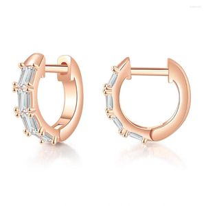 Boucles d'oreilles créoles pour femmes filles mode tendance glacé cristal rappeur Hip Hop oreille manchettes accessoires fête d'anniversaire bijoux cadeaux