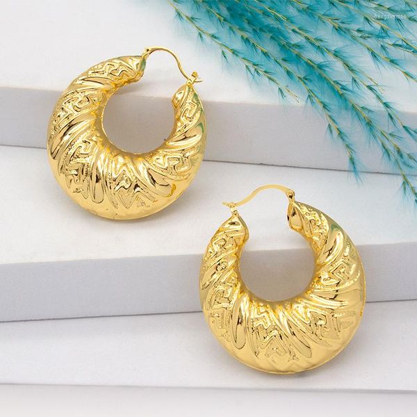 Boucles d'oreilles créoles pour femmes produits tendance femmes modernes 2023 cuivre laiton mode bijoux accessoires fête
