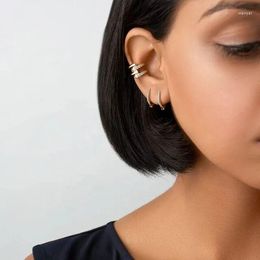 Creolen, goldfarben, hochglanzpoliert, Mini-Creolen, ovale geometrische kleine Multi-Piercing-Ohrringe für Mädchen und Frauen