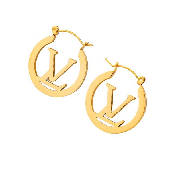 Boucles d'oreilles Gold Hoop Lover Studs 18k Gold Plated Jewlry Gold Ored Ored Moles Designer pour femmes Hoop Eaute ALPHABET MRINGE D'OREURS Valentin Set Jewlry Set GiftT