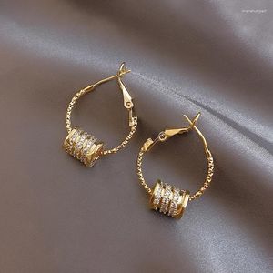 Boucles d'oreilles créoles Haute Couture, Design français, pendentif en perle en option, rond pour femmes, accessoires de bijoux à la mode, pendentifs pour filles, 2023