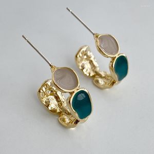 Boucles d'oreilles cerceau Huggie délicate forme C Vintage pour femmes mode géométrie élégante femme simplicité tendance oreille bijoux cadeau cerceau