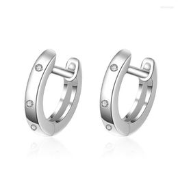 Boucles d'oreilles créoles Huggie couleur argent os d'oreille de petite rangée d'os boucle or argent diamètre intérieur pour femmes Brincos VES6152Hoop Mi3123