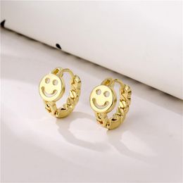 Boucles d'oreilles créoles Huggie ZYZQ mode cerceaux dorés pour femmes élégant esthétique métal coréen adolescents fête bijoux cadeaux d'anniversaire