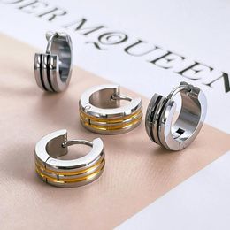 Hoop oorbellen JHSL kleine trendy voor mannen zilveren kleur roestvrij staal van hoge kwaliteit mode sieraden dropship