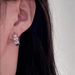 Boucles d'oreilles cerceau style coréen