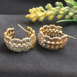 Boucles d'oreilles créoles Lanyika bijoux fantaisie nature implicite tendance roue dentée Micro plaqué fête anniversaire cadeau quotidien