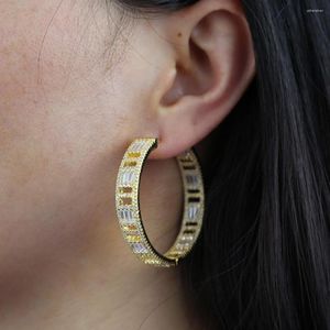Hoop oorbellen grote grote cirkel rond 45 mm voor damesmode statement Golden Punk Charm Party sieraden Wholeslae