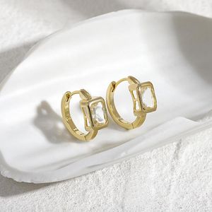 Hoop oorbellen LifeFontier Exquise Gold Color Zirkon Klein voor vrouwen