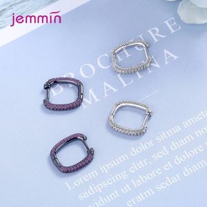 Boucles d'oreilles cerceaux luxe 925 Crystal en argent sterling pour les femmes fiançailles de mariage bijoux de mode à la mode en gros