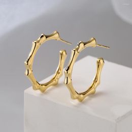 Pendientes de aro Mafisar, semicírculo clásico de Metal de cobre para mujer, hebilla de oreja minimalista, regalo de joyería llamativa de moda