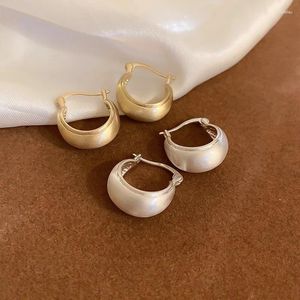 Boucles d'oreilles créoles Minar pour femmes, couleur or argent, tréfilage métallique, en forme d'anneau épais, vente en gros de bijoux, arrivée 2024