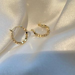 Boucles d'oreilles créoles Minar Vintage couleur or boule en métal minimaliste creux perlé déclaration pour femmes bijoux de mode 2024