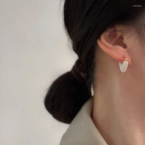 Boucles d'oreilles créoles en forme de V pour femmes, bijoux de fête de luxe, à la mode, élégants, en forme de V, classiques, tendance française
