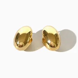 Boucles d'oreilles cerceau péri'sbox minimaliste or argent plaqué ovale marghie pour femmes bijoux de boucle d'oreille audôme poli bril
