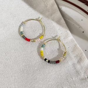 Boucles d'oreilles créoles PONYKISS 925 argent Zircon coloré perle clou pour femmes géométrique bijoux fins accessoires minimalistes