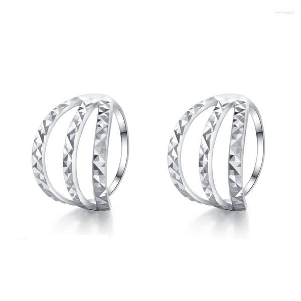 Boucles d'Oreilles Créoles Platine Pur 950 Pour Femme Diamètre 10mm Petit Cercle Timbre 1.2-1.5gg