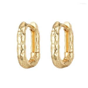 Hoop oorbellen Reeti 925 Sterling Silver U Ellipse Drop for Women Gift Earings Fashion Jewelry