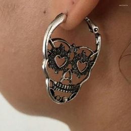 Hoepel oorbellen retro oor piercing druppel oordingen skelet dangler persoonlijkheid spook spook ordrop