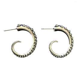 Boucles d'oreilles cerceau Style rétro poulpe tentacule griffe queue demi clou pour homme femme Punk gothique