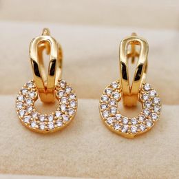 Hoop oorbellen Rlopay Hollow For Women Gold Color Round Luxury sieraden huwelijksverjaardag geschenk Acessories