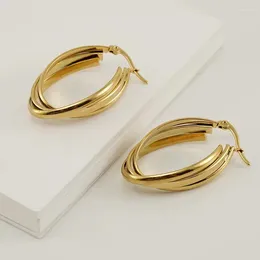 Boucles d'oreilles Hoop S Charmes remplis d'or pour femme recommandés par les experts Les dons de mariage de joesrie de streetwear