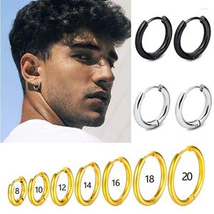 Hoepel Oorbellen Verkopen Piercing Titanium Ronde Glanzend Vergulde Oor Ringen Mannen 8-20MM Rvs Huggie Voor vrouwen Sieraden