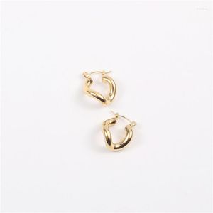 Hoop oorbellen Vrije PVD Gold Finish Fashionable U Style Earring Roestvrij stalen sieraden Groothandel