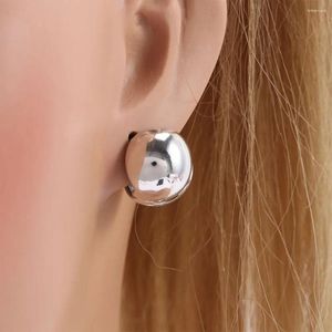 Hoop oorbellen Gestructuur Bal Bright Surface Geometrische Ronde Fashion Accessoires Basket Stud Drop Jewelry