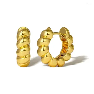 Hoop oorbellen kleine geometrische kralen voor vrouwen trendy gouden kleur metaal huggie pendientes punk party sieraden