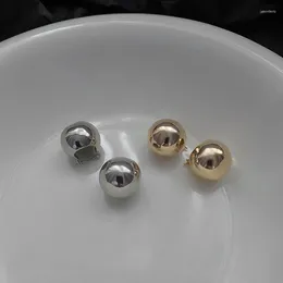 Hoop oorbellen U-magische ins-stijl Ronde bal voor vrouwen fantasie goud zilveren kleur metaal geometrische sieraden pendientes
