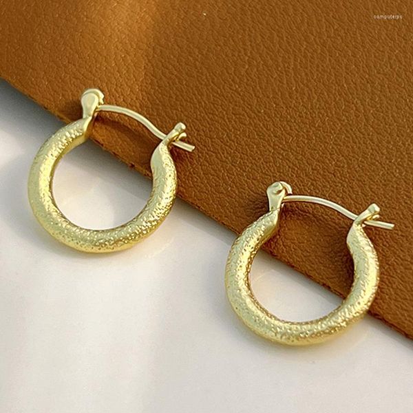 Boucles d'oreilles cerceau Uilz mode cercle en métal pour les femmes coréenne géométrie balancent boucle d'oreille tendance Y2k accessoires bijoux Piercing oreille