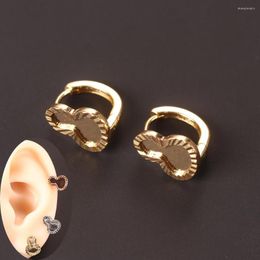 Boucles d'oreilles créoles Unique Gourde Goujon Bijoux en cuivre pour hommes et femmes Cadeau décontracté