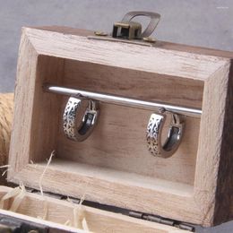 Hoop oorbellen Vikingen sieraden HUGGIE KLEINE roestvrij staal vrouwen mannen oorpiercing ring anti-allergisch met doos