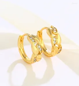 Boucles d'oreilles cerceaux vintage Small pour les femmes Gold Percing Bringle 2024 Tendance Bijoux de luxe Aretes Mujer