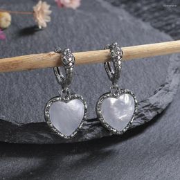 Boucles d'oreilles créoles de Style Vintage en argent Sterling S925, cadeau de vacances élégant pour dames