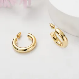 Pendientes De Aro Vonmoos Para Mujer Lindo Cobre Chapado En Oro Real De 14 Quilates Con Plata De Ley 925 Joyería Post Moderna