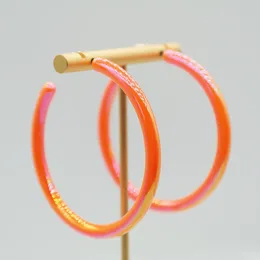Hoop oorbellen Groothandel 58 mm Ronde Acryl AB Kleur C-vormige unisex eenvoudige stijl Europese en Amerikaanse sieraden voor feestjes geschenken