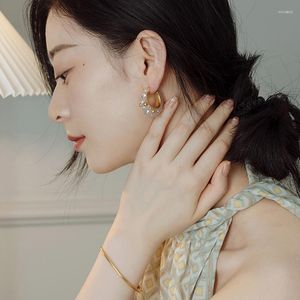 Boucles d'oreilles créoles en gros de haute qualité mode incrustation Zircon crochet pour femmes 2023 bijoux de luxe