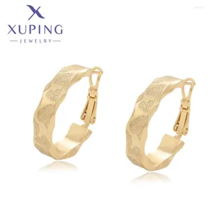 Boucles d'oreilles cerceaux xuping bijoux mode exquise cercle style clair couleurs or pour femmes filles de Noël cadeau x000873730