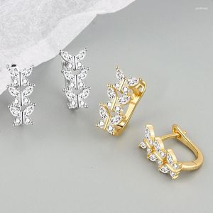 Boucles d'oreilles créoles Zircon papillon fleur trois lignes oreille anneau Croissant torsion ronde grande boucle d'oreille tempérament anneaux pour femmes bijoux Pendientes