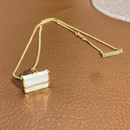 Hoop hie sieraden ontwerper oorbel crème witte frank druppelolie vaste zak ketting