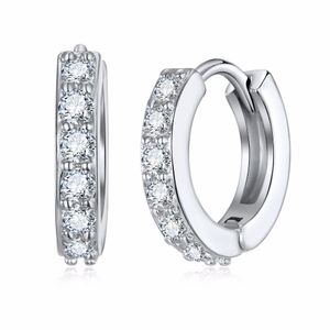 Hoop Huggie 1 paire Siering plaqué Hies boucles d'oreilles petit rond strass cerceau boucle d'oreille femmes bijoux de mode cadeaux cadeau Dro Dhgarden Otpju